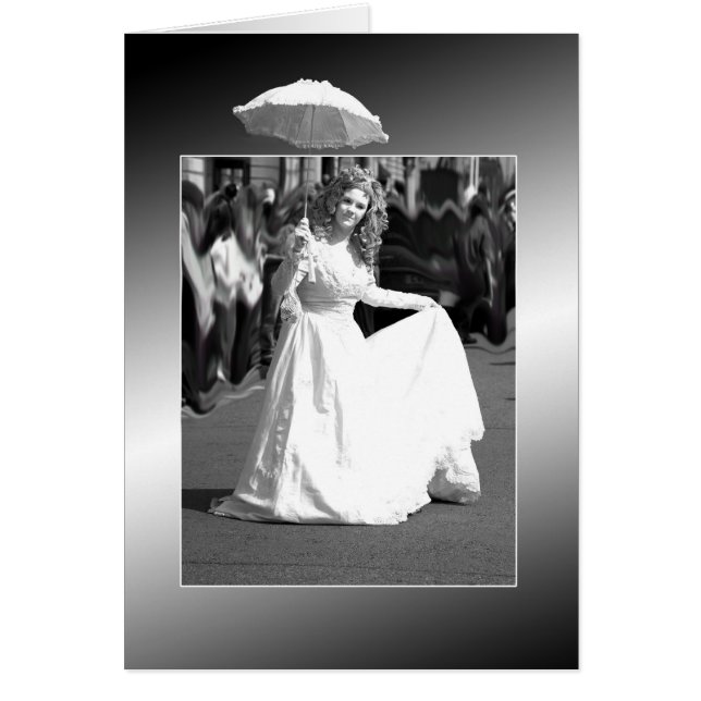 Cartão Mulher branca. (Frente)