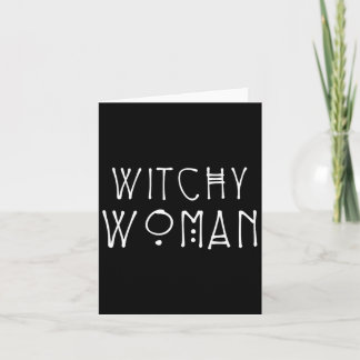 Cartão Mulher Bruxa Presentes Wiccan e Pagãos Halloween