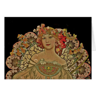 Cartão Mulher Champanhe de Preto