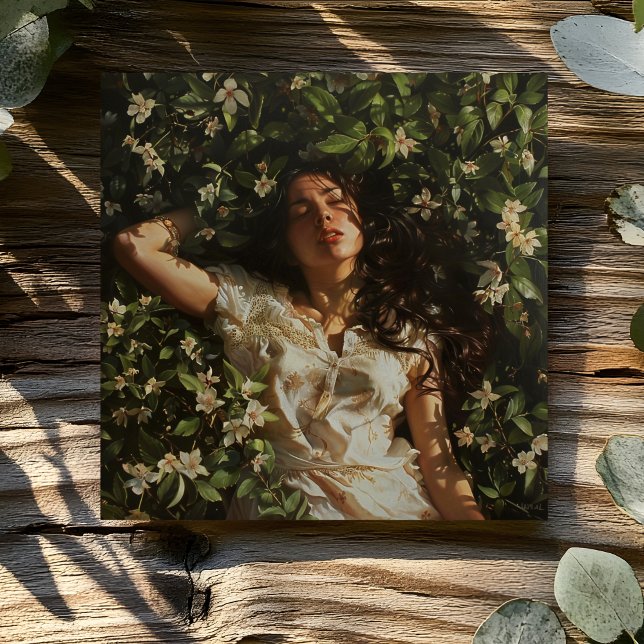 CARTÃO MULHER COM FLORES (Criador carregado)