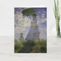 Mulher com Parasol por Claude Monet, Vintage Art