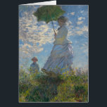 Cartão Mulher com Parasol por Monet<br><div class="desc">Mulher de Monet com Parasol</div>