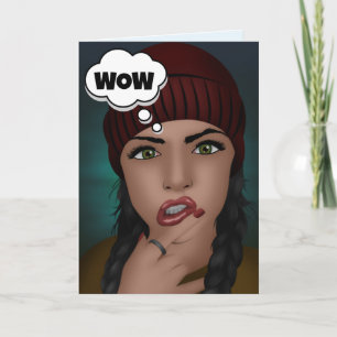 CARTÃO MULHER COMPLIMENTÁRIA VOCÊ PARECE MARAVILHOSO ANIV