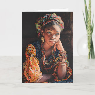 Cartão Mulher da Costa do Marfim - Mulher Africana