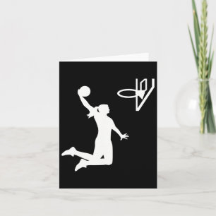 Cartão Mulher de Basquete