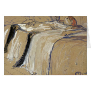 Cartão Mulher de Henri de Toulouse-Lautrec que