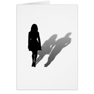 Cartão Mulher desaparecida