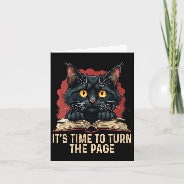 Cartão Mulher: É hora de virar a página Kamala Harris Po (Frente)