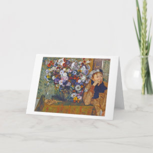 Cartão Mulher e vase das flores, Edgar Degas