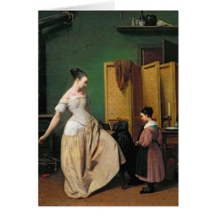 Cartão Mulher em seu toalete, 1835