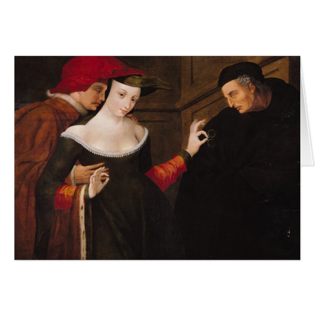 Cartão Mulher entre duas idades (Frente Horizontal)