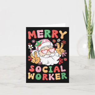 Cartão Mulher Feliz Trabalhadora Social Natal Trabalhador