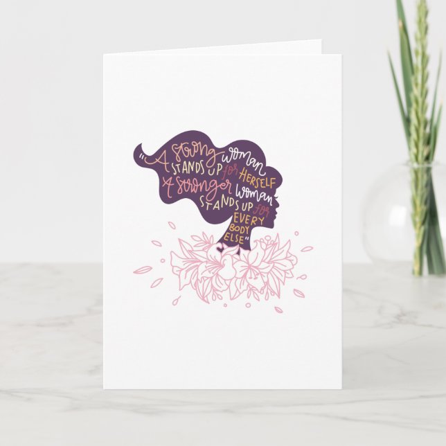 Cartão Mulher Forte (Frente)