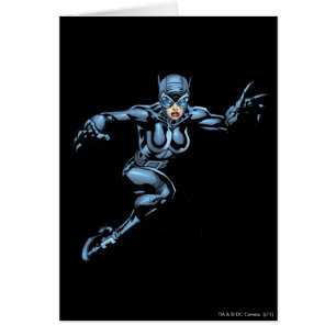 Cartão Mulher-gato com velas