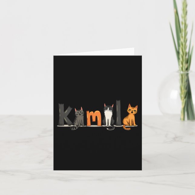 Cartão Mulher Gato Sem Fios Para Kamala Harris 2024 Femin (Frente)