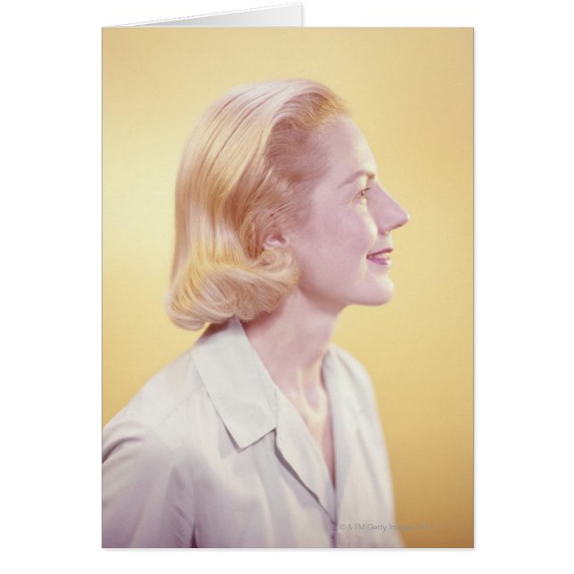 Cartão Mulher loura (Frente)