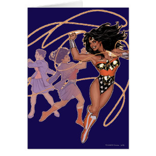 Cartão Mulher Maravilha Diana Prince Transformação