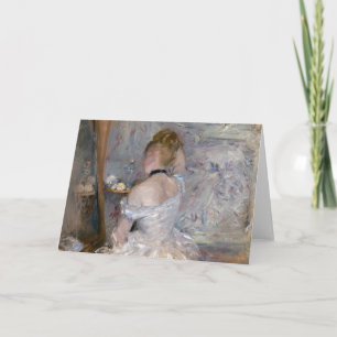 Cartão Mulher na sua Toilette   Berthe Morisot
