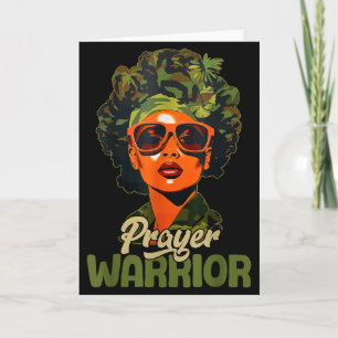 Cartão Mulher Negra Orando Afro Dizendo Frases Cristãs Or