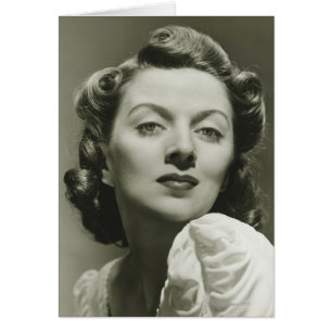 Cartão Mulher que levanta no estúdio 2