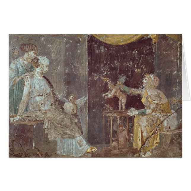 Cartão Mulher que vende Cupido, de Stabiae (Frente Horizontal)