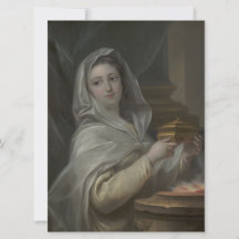 Mulher retratada como Virgem Vestal (Roma Antiga)