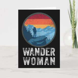 Cartão Mulher Vagabunda Vintage Dê um Passeio Escalada Ca