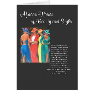 Cartão Mulheres africanas