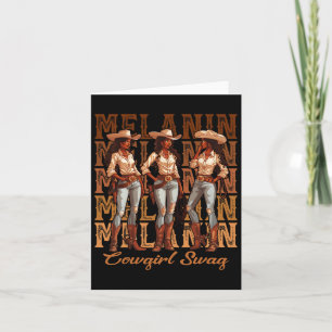 Cartão Mulheres Africanas Melaninas Vogais Swag História 