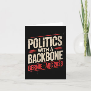Cartão Mulheres Bernie Sanders E Aoc 2028 Para O Presiden