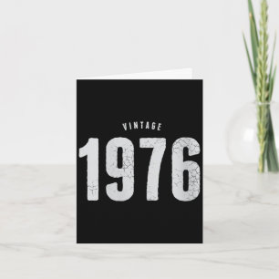 Cartão Mulheres clássico retrô vintage de 1976 50º aniver