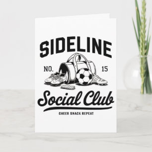 Cartão Mulheres Clube Social Lateral Futebol Mãe Dia de J