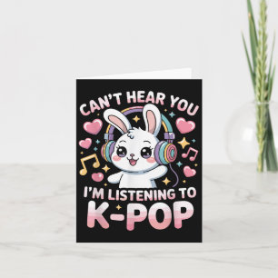 Cartão Mulheres Coelho Engraçado Não Posso Ouvir Você Est