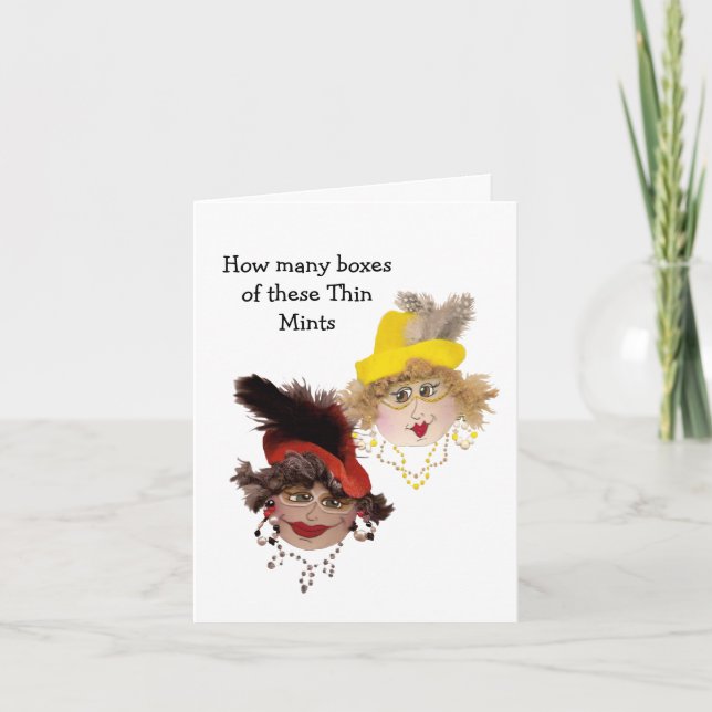 Cartão Mulheres com o Humor Cookie Fino (Frente)