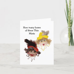 Cartão Mulheres com o Humor Cookie Fino