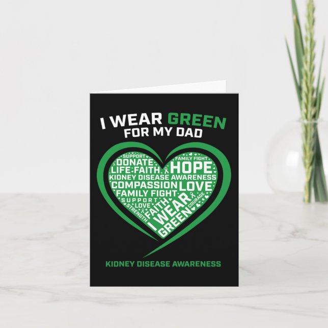 Cartão Mulheres Crianças Oferecem Pai Doença de Transplan (Frente)