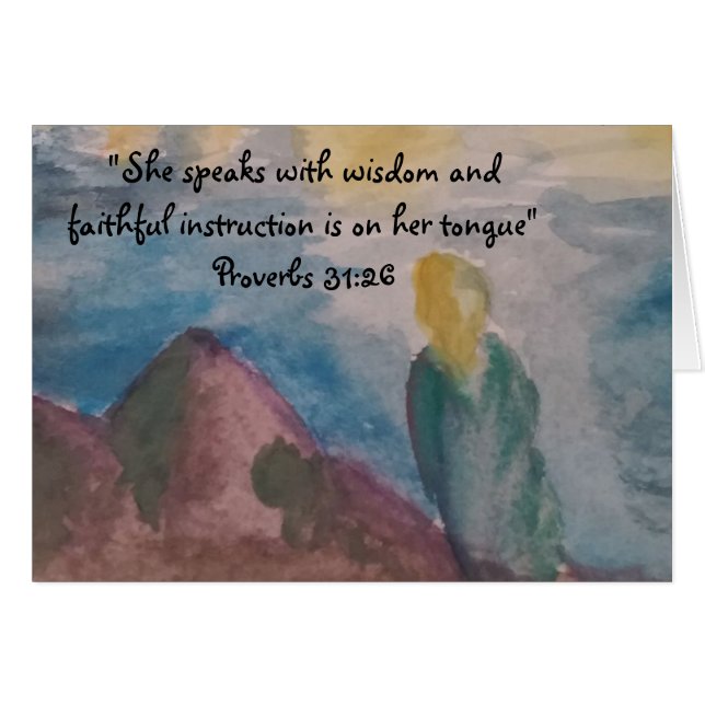 Cartão Mulheres da sabedoria (Frente Horizontal)