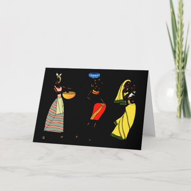 Cartão Mulheres de África (Frente)