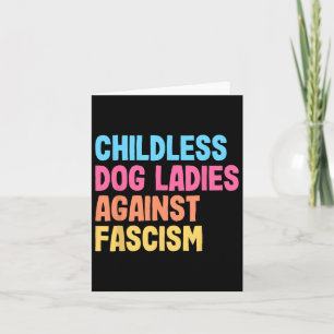 Cartão Mulheres de Cachorro Contra o Fascismo Kamala Harr