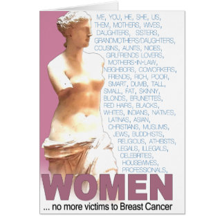 Cartão Mulheres de Fita Rosa