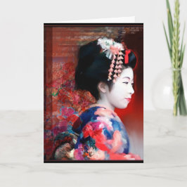 Cartão Mulheres do mundo: Geisha notecard