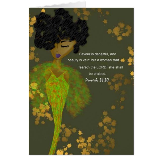 Cartão Mulheres dos provérbio (Frente)