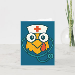Cartão Mulheres Engraçadas Enfermeira Frango Médico Humor