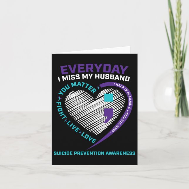 Cartão Mulheres Esposa Prevenção Suicídio Sensibilização  (Frente)