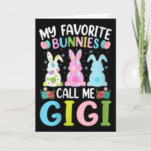 Cartão Mulheres Gigi Bunny Meus Coelhinhos Favoritos Me C