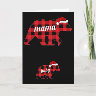 Cartão Mulheres Grávidas Ursa Mãe Gravidez Natal Pijama