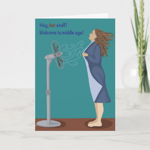 Cartão Mulheres, humorísticas, engraçadas, menopausa, gos