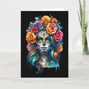 Cartão Mulheres La Catrina Dia De Los Muertos Latina Cinc