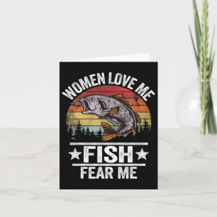 Cartão Mulheres Me Amam Peixes Me Temem Homens Pescador V