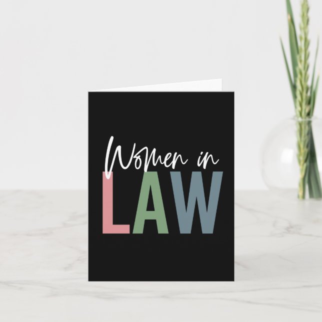 Cartão Mulheres na Faculdade de Direito Retro-Advogado (Frente)